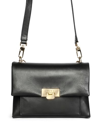 Zelda Women's Shoulder Bag Black Leather