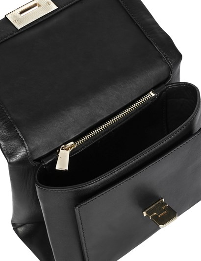 Zelda Women's Shoulder Bag Black Leather