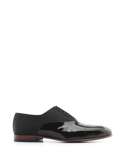 Zeta Men's Classic Black Patent Leather