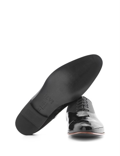 Zeta Men's Classic Black Patent Leather