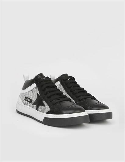 Zolo Black White Leather Women's Sneaker