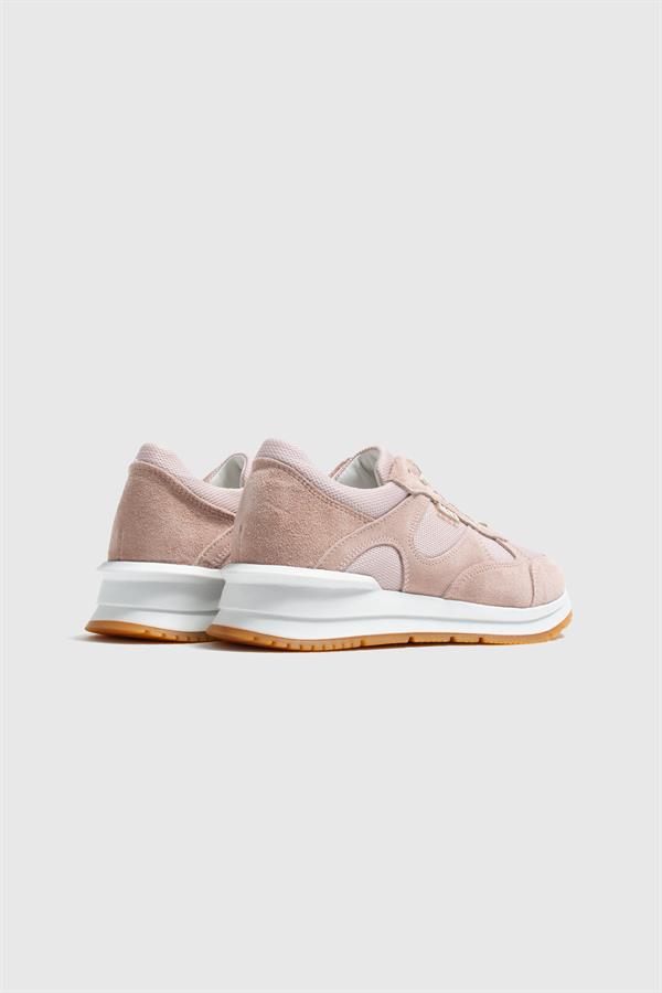 Tiina Powder Pink Suede-Powder Pink Leather Women's Sneaker