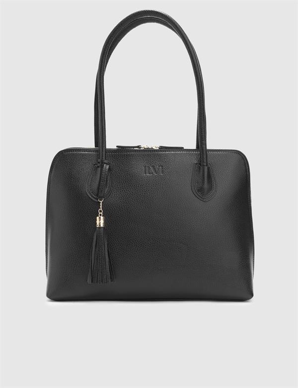 Tine Black Floater Leather Women's Handbag