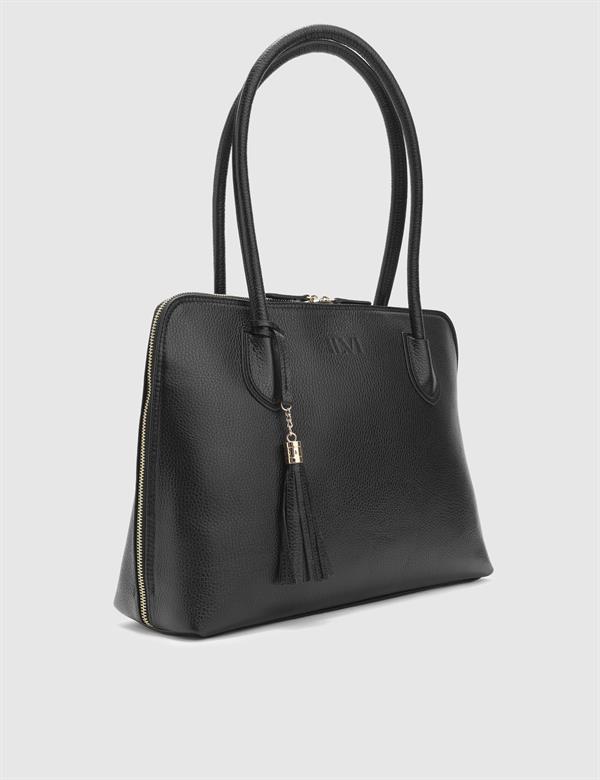 Tine Black Floater Leather Women's Handbag