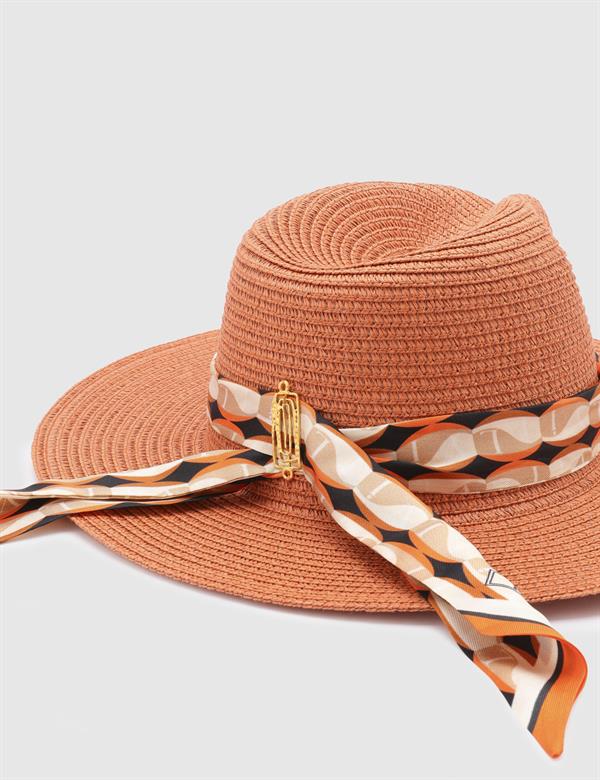 Tocoa Orange Women's Straw Hat