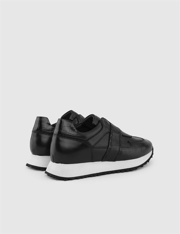 Tord Black Leather Men's Sneaker
