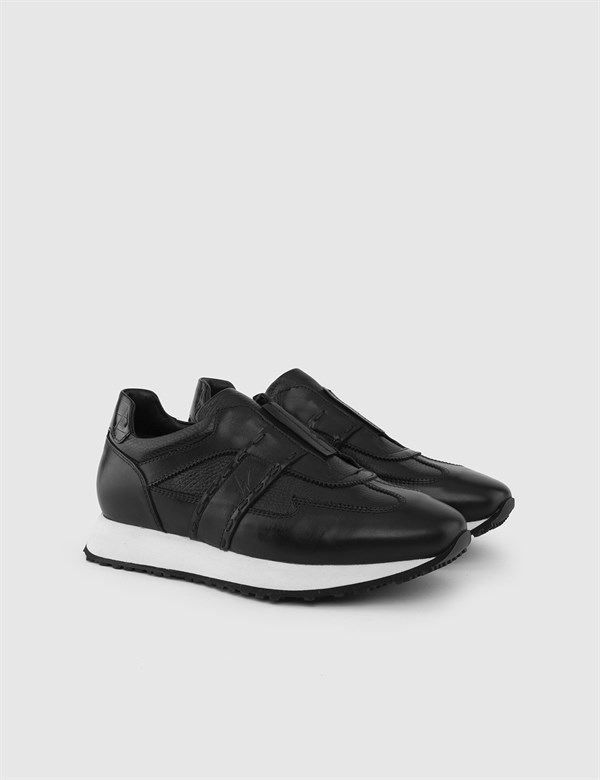 Tord Black Leather Men's Sneaker
