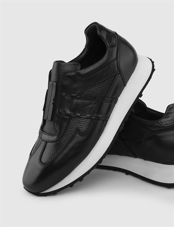 Tord Black Leather Men's Sneaker