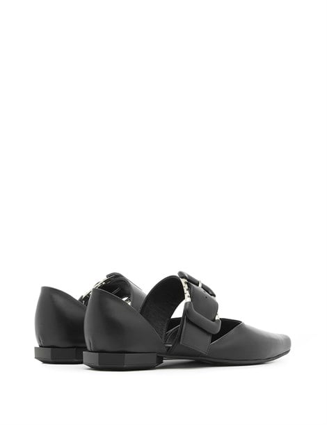 Tri Women's Ballerina Black Leather