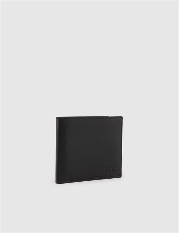 Ulva Black Leather Men's Wallet