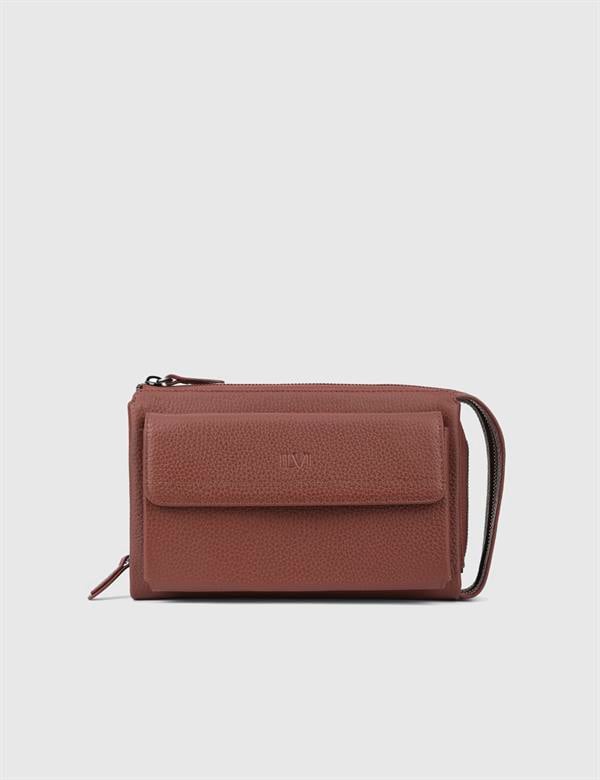 Vallejo Saddle Brown Crazy Leather Men's Handbag