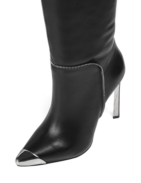 Venera Women's High Boot Black Leather