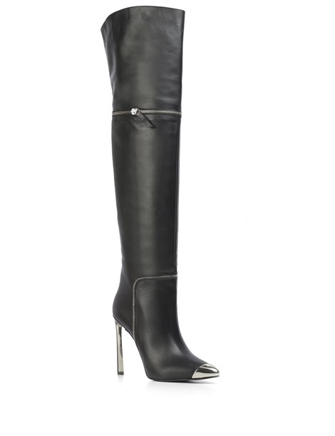 Venera Women's High Boot Black Leather