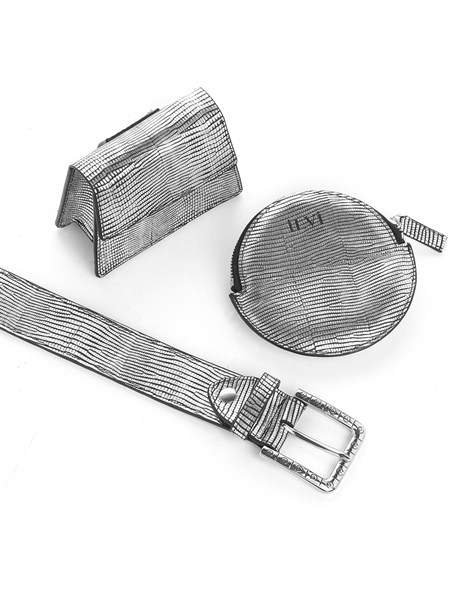 Venezi Women's Belt Bag Silver