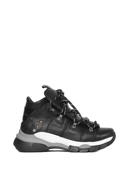 Viena Women's Sneaker Black Leather