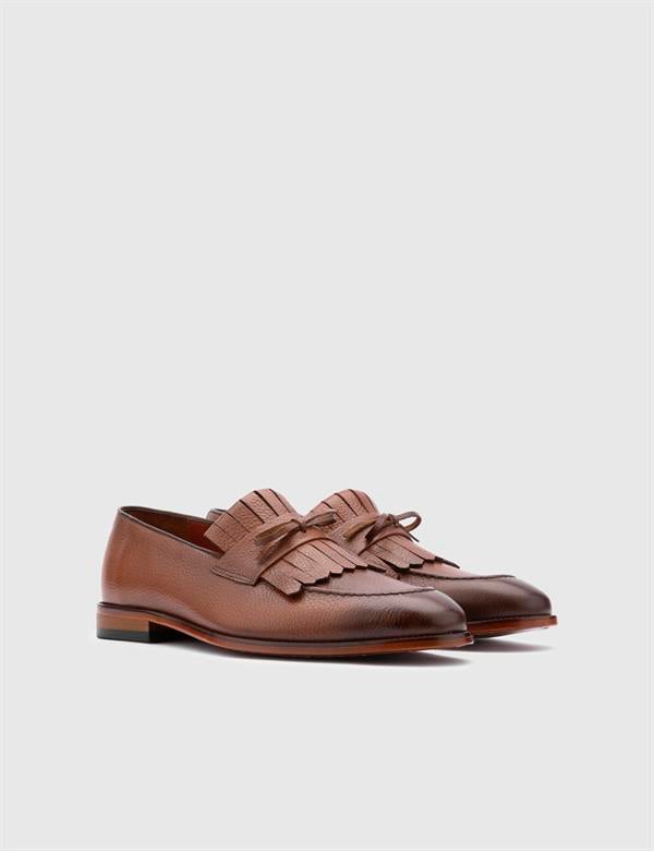 Vitor Saddle Brown Floater Leather Men's Classic Shoe