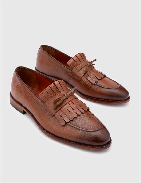 Vitor Saddle Brown Floater Leather Men's Classic Shoe
