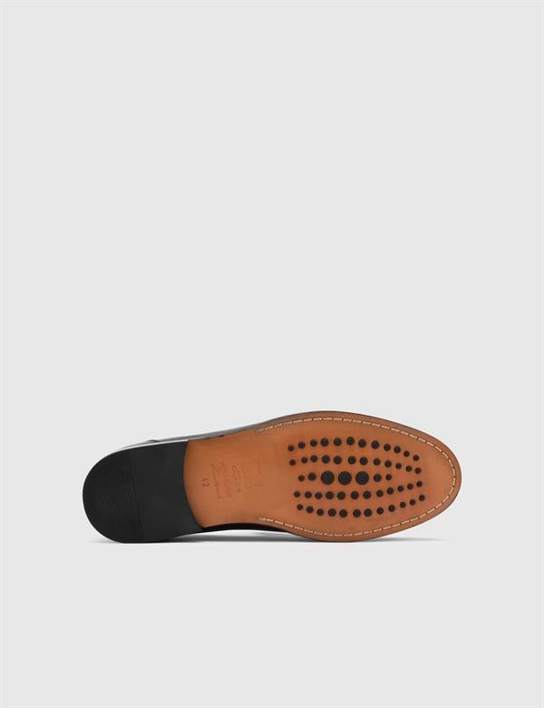 Walker Black Leather Men's Classic Shoe