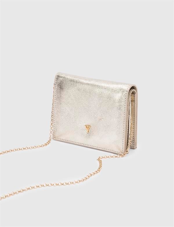 Watts Gold Leather-Fabric Women's Wallet