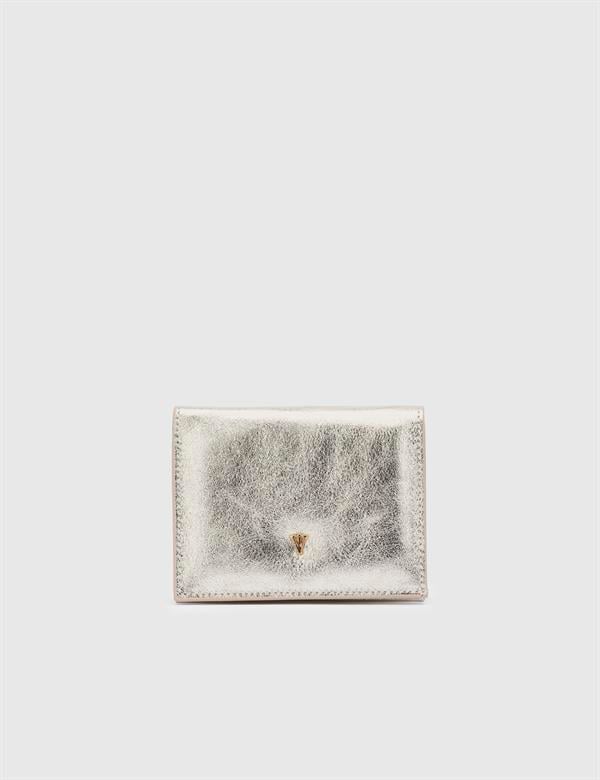 Watts Gold Leather-Fabric Women's Wallet