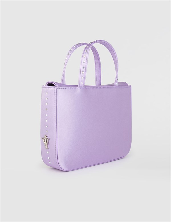 Wavre Lilac Satin Women's Handbag