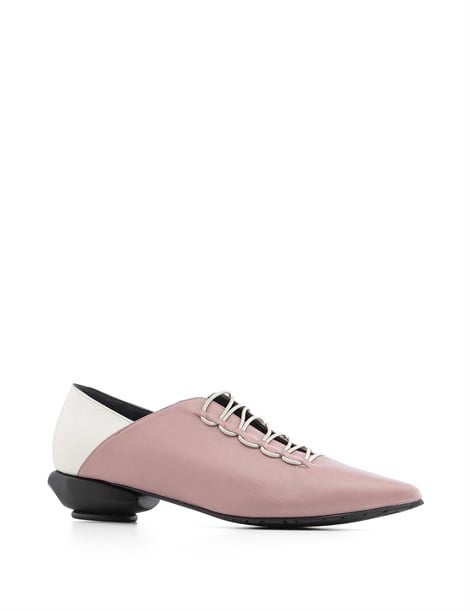 Wella Women's Moccasin Powder Pink-White Leather
