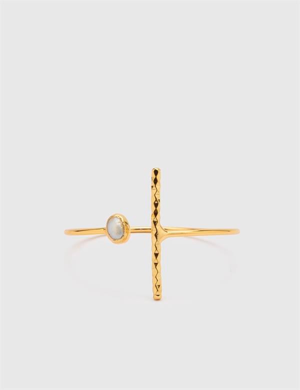 Wiktoria Gold Pearl Women's Set