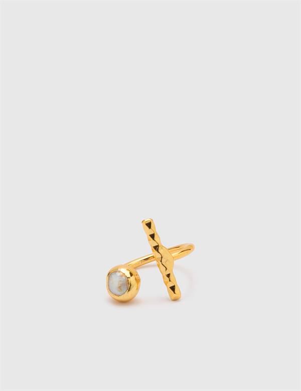 Wiktoria Gold Pearl Women's Set