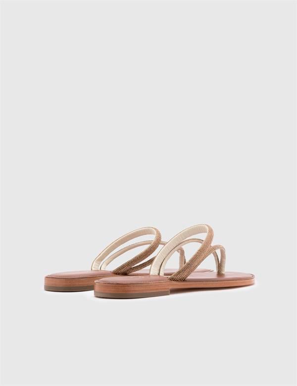 Yooralla Saddle Brown Leather Women's Slide