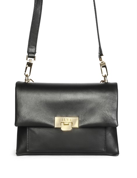 Zelda Women's Shoulder Bag Black Leather
