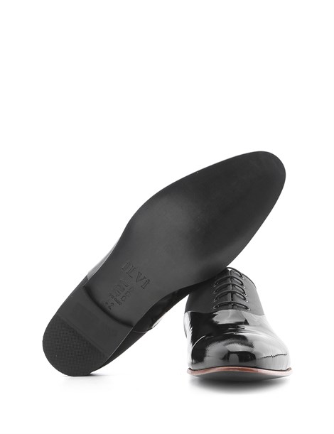 Zeta Men's Classic Black Patent Leather