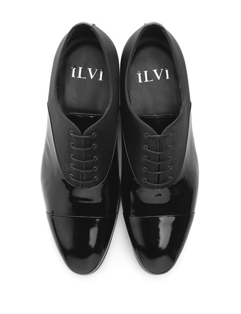 Zeta Men's Classic Black Patent Leather