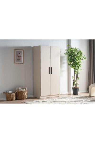 GRE2 Gardrop - 2 Kapaklı - Bej