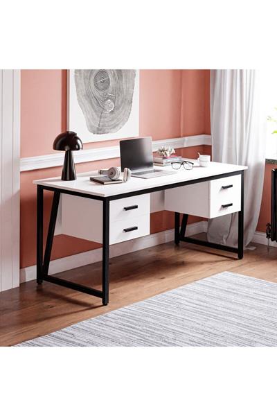 MS2C Çalışma Masası 4 Çekmeceli - Beyaz