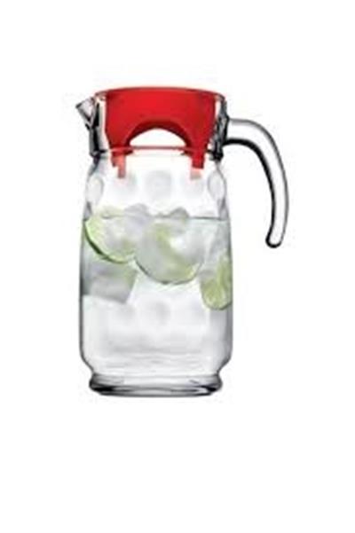 Paşabahçe 43674 Space Kırmızı Kapaklı Sürahi 1650 cc