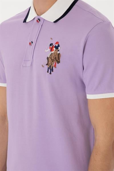 US Polo Assn Slim Fit Tişört Lila