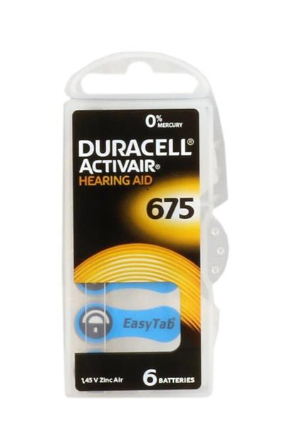 675 Numara Düğme Kulaklık Pili Işitme Cihazı Için 6'lı Paket