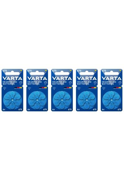 675 Numara İşitme Cihaz Pili (5 paket - 30 adet)
