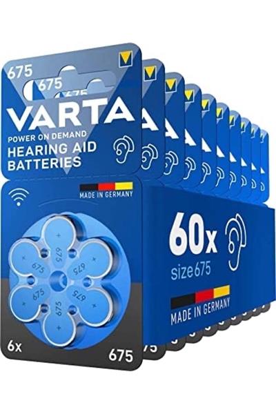 675 Numara Işitme Cihazı Pili (60 ADET - 10 PAKET)