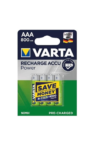 800mah Aaa Şarj Edilebilir Ince Kalem Pil 4'lü Paket