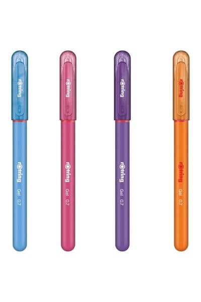 Jel Mürekkepli Tükenmez Kalem A.Mavi-Pembe-Mor-Turuncu