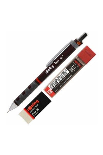 Okul Seti Versatil+Min Silgi Hediyeli 0.7 MM Siyah RO-KK07-07M