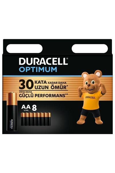 Optimum AA Alkalin Kalem Pil (8’li paket) 1,5V, LR6 MX1500