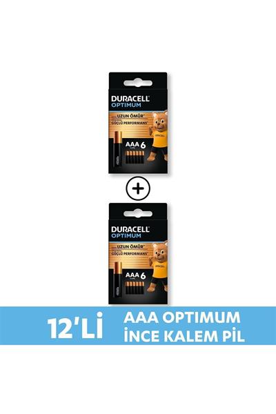 Optimum AAA Alkalin İnce Kalem Pil (12’li paket) 1,5V, LR6 MX1500