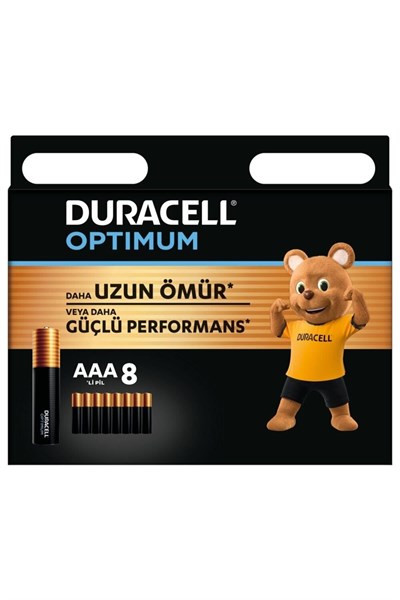 Optimum AAA Alkalin İnce Kalem Pil (8’li paket) 1,5V, LR6 MX1500