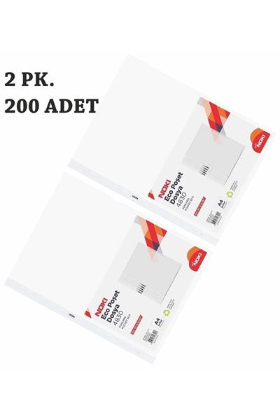Poşet Dosya Eco 200'lü 4830-eco Her Pakette 100 Adet Delikli Poşet Dosya Sınıfında Birinci Kalite
