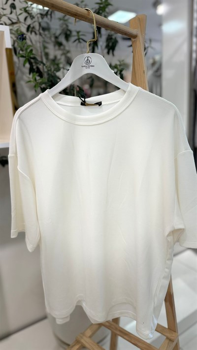Basic Modal T-shirt Ekru