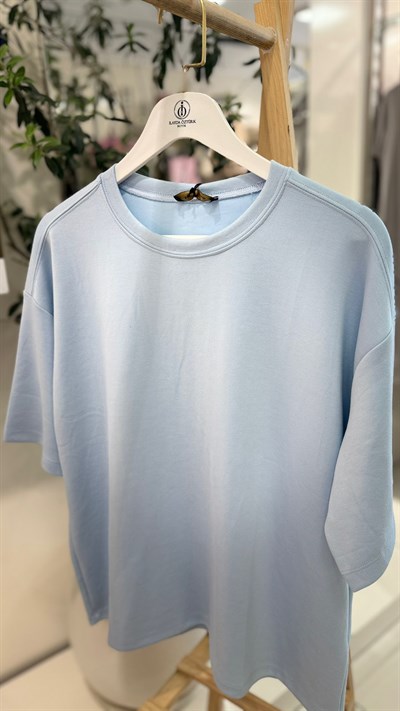 Basic Modal T-shirt Mavi