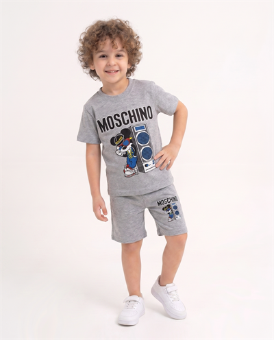 01105-1 Mickey Mouse Baskılı Erkek Çocuk Takım GRİ