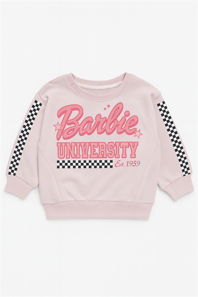 10106 Barbie Baskılı Kız Sweat LİLA